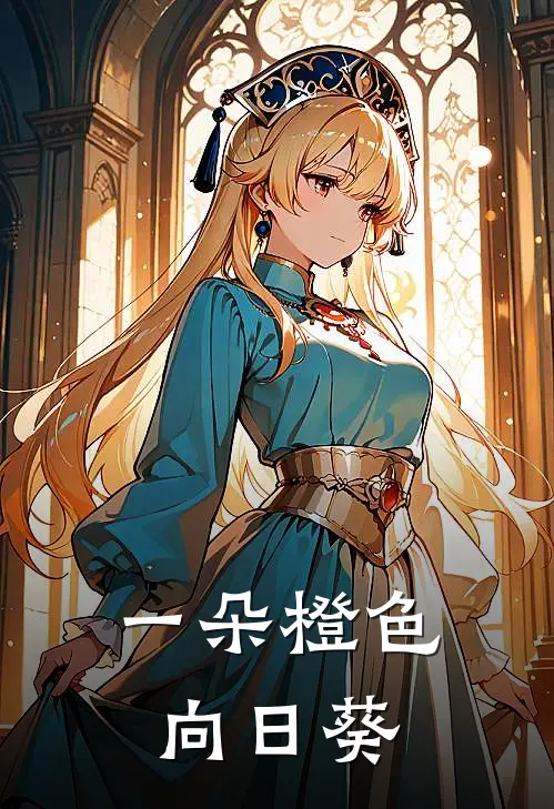 一朵橙色向日葵