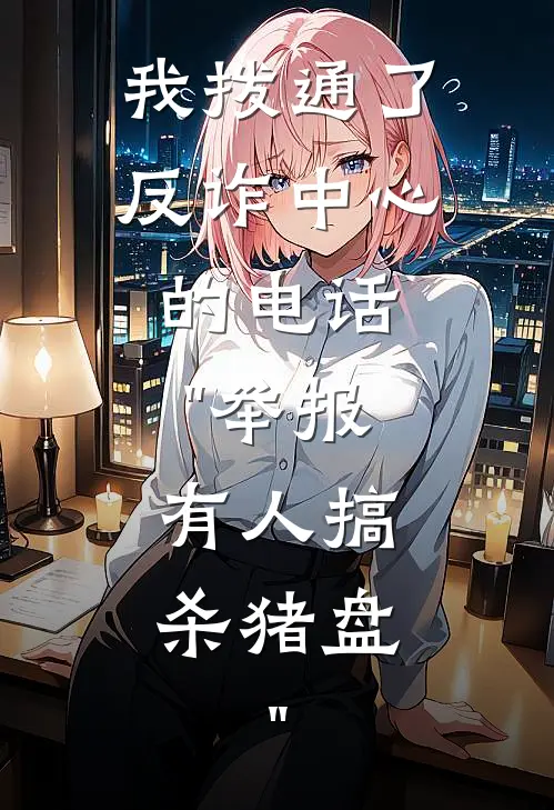 我拨通了反诈中心的电话："举报，有人搞杀猪盘。"